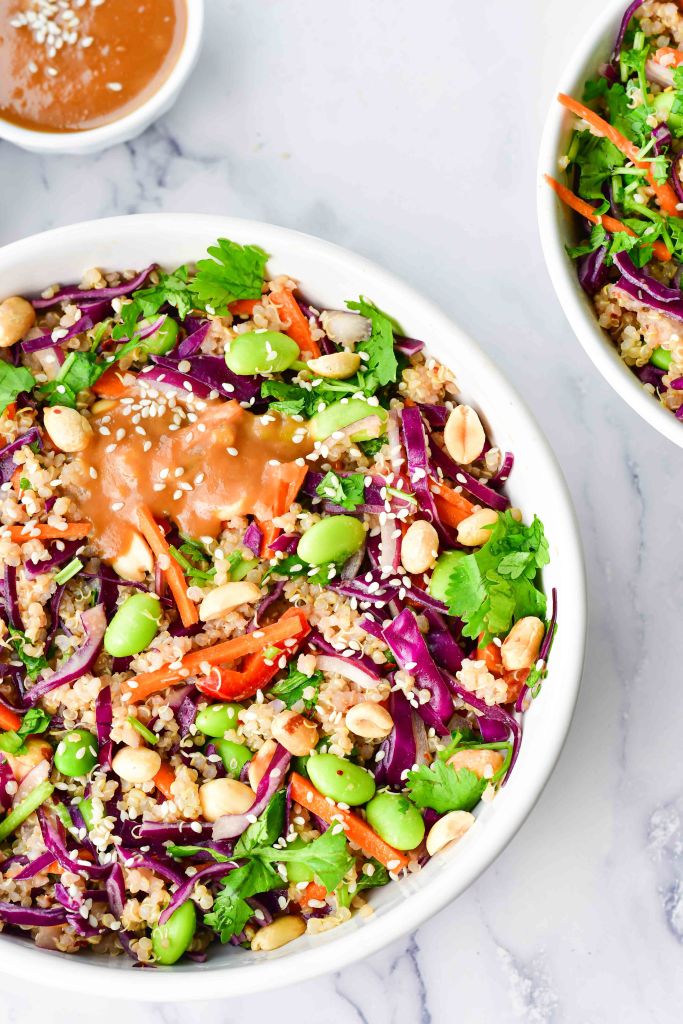 Crunchy Quinoa Peanut Salad